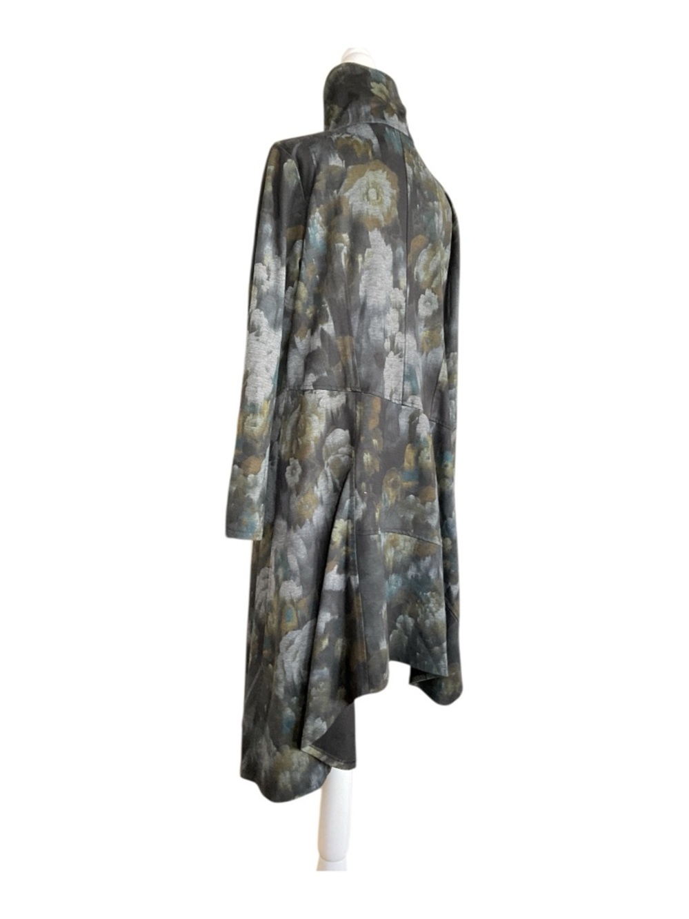 PURE Essence Abstract Floral Swing Jacket Tunic XL Made in Canada - Picture 2 of 8